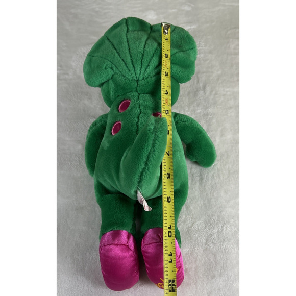 Vintage Plush 1992 Baby Bop from Barney Plush 13" by Lyon Group Green Purple - Picture 9 of 9